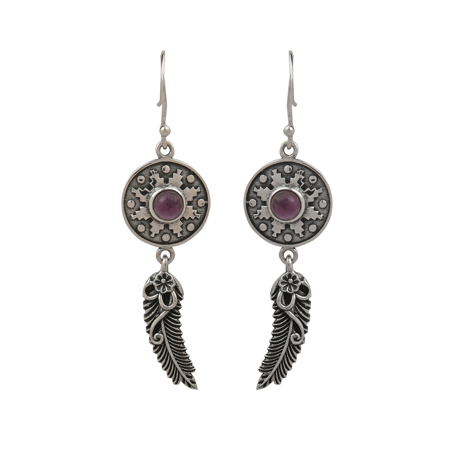 Indonesian Dangling Leaf Earrings