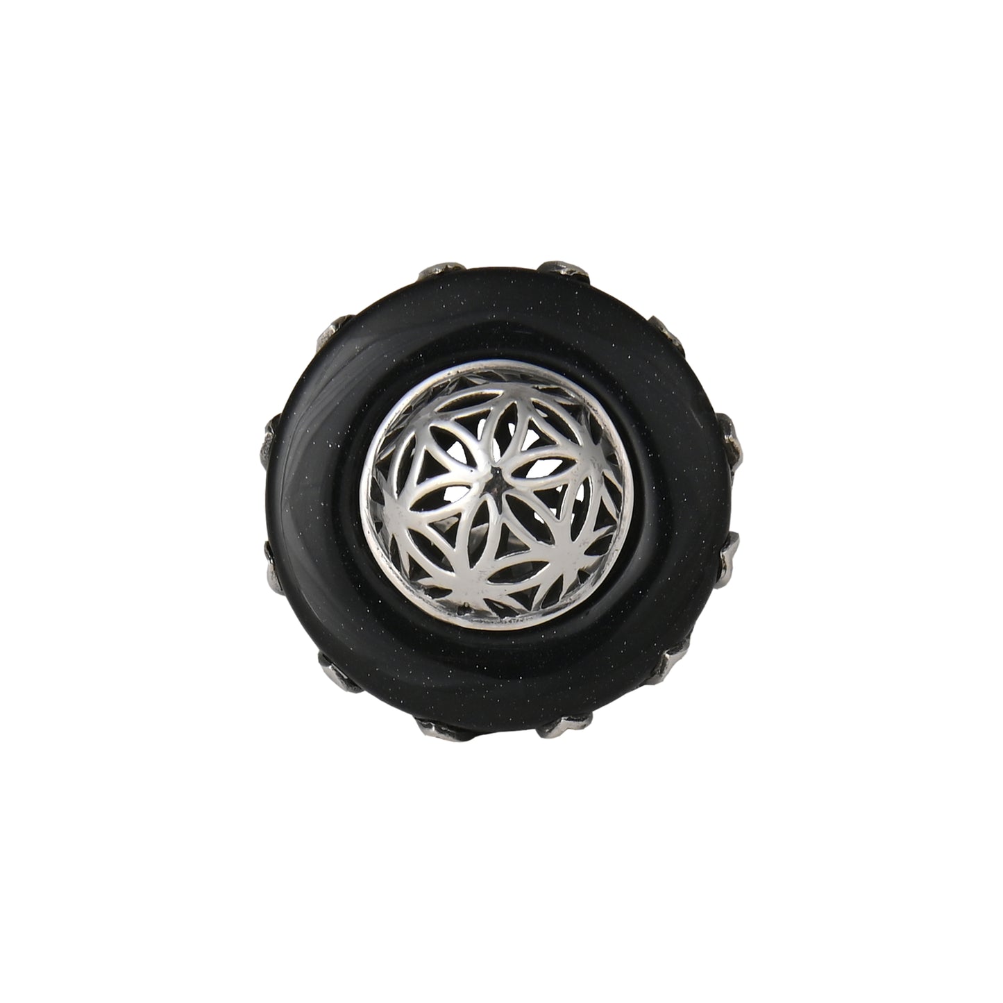 Flower Of Life Cocktail Ring
