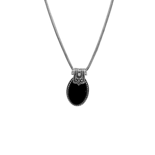 Indonesian Style Oval Pendant