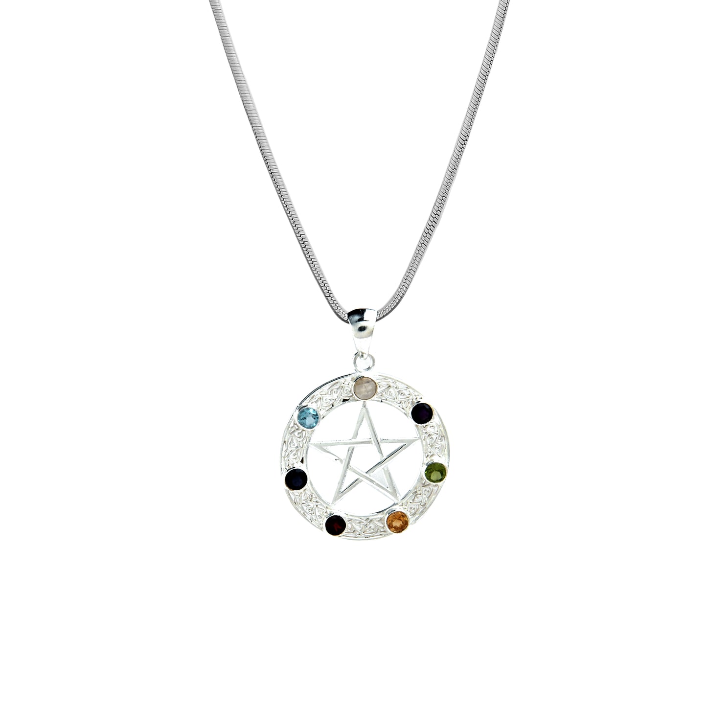 Pentagram Chakra Pendant