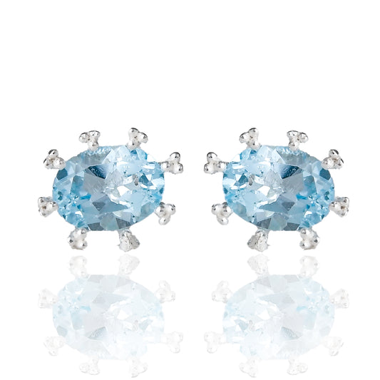 Oval Ear Studs