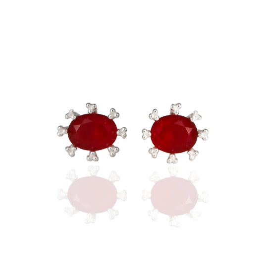 Oval Ear Studs