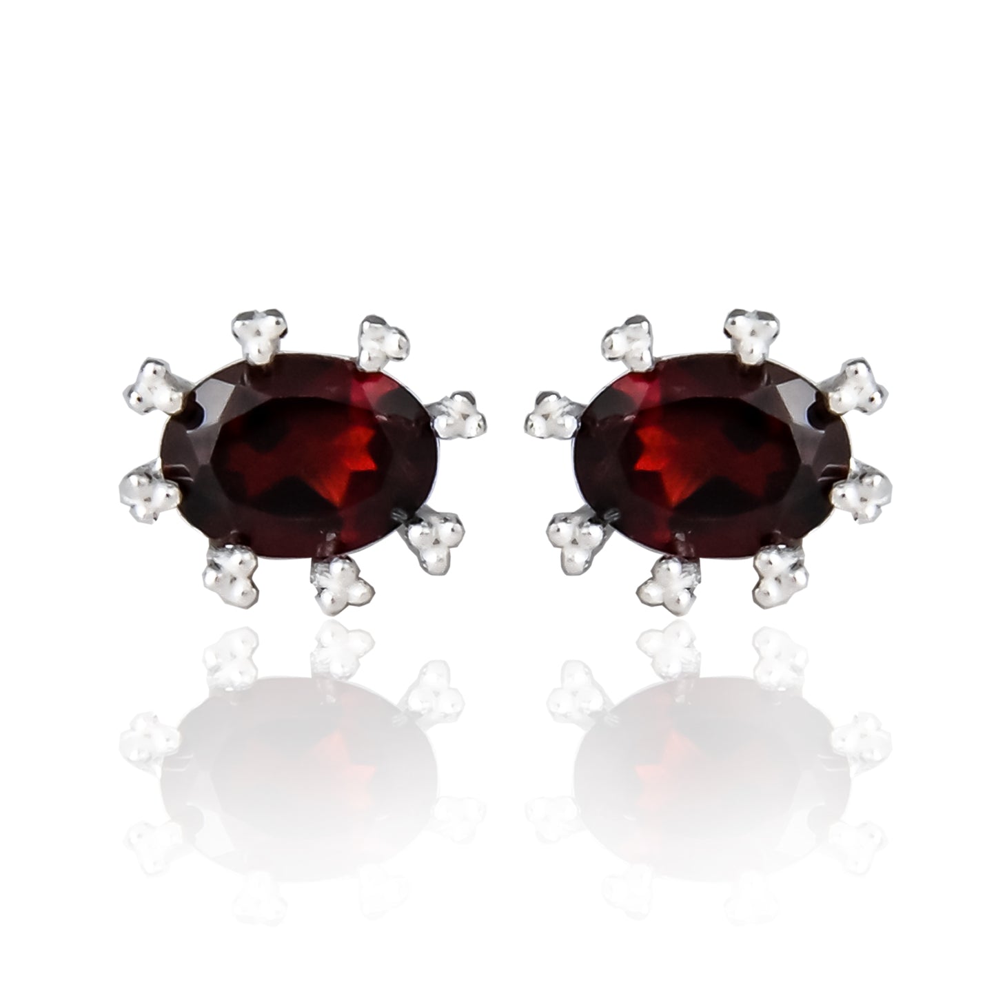 Oval Ear Studs
