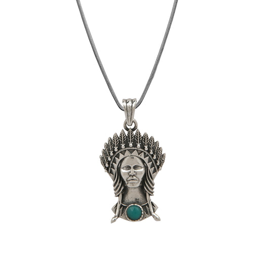 Native American Lady Pendant