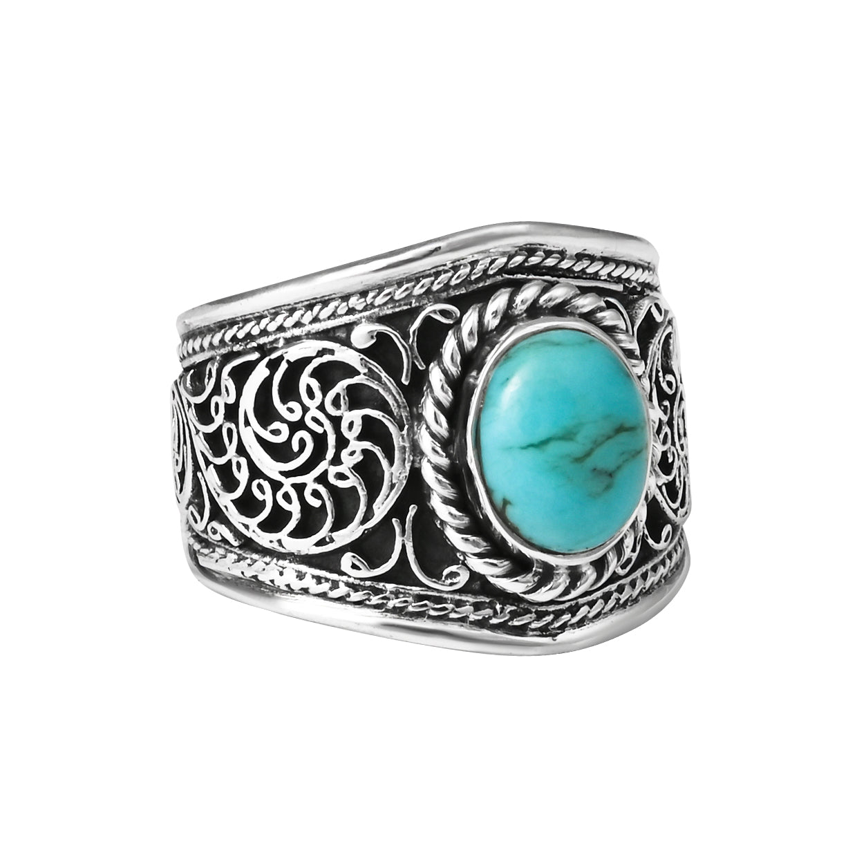 Filigree Stone Ring