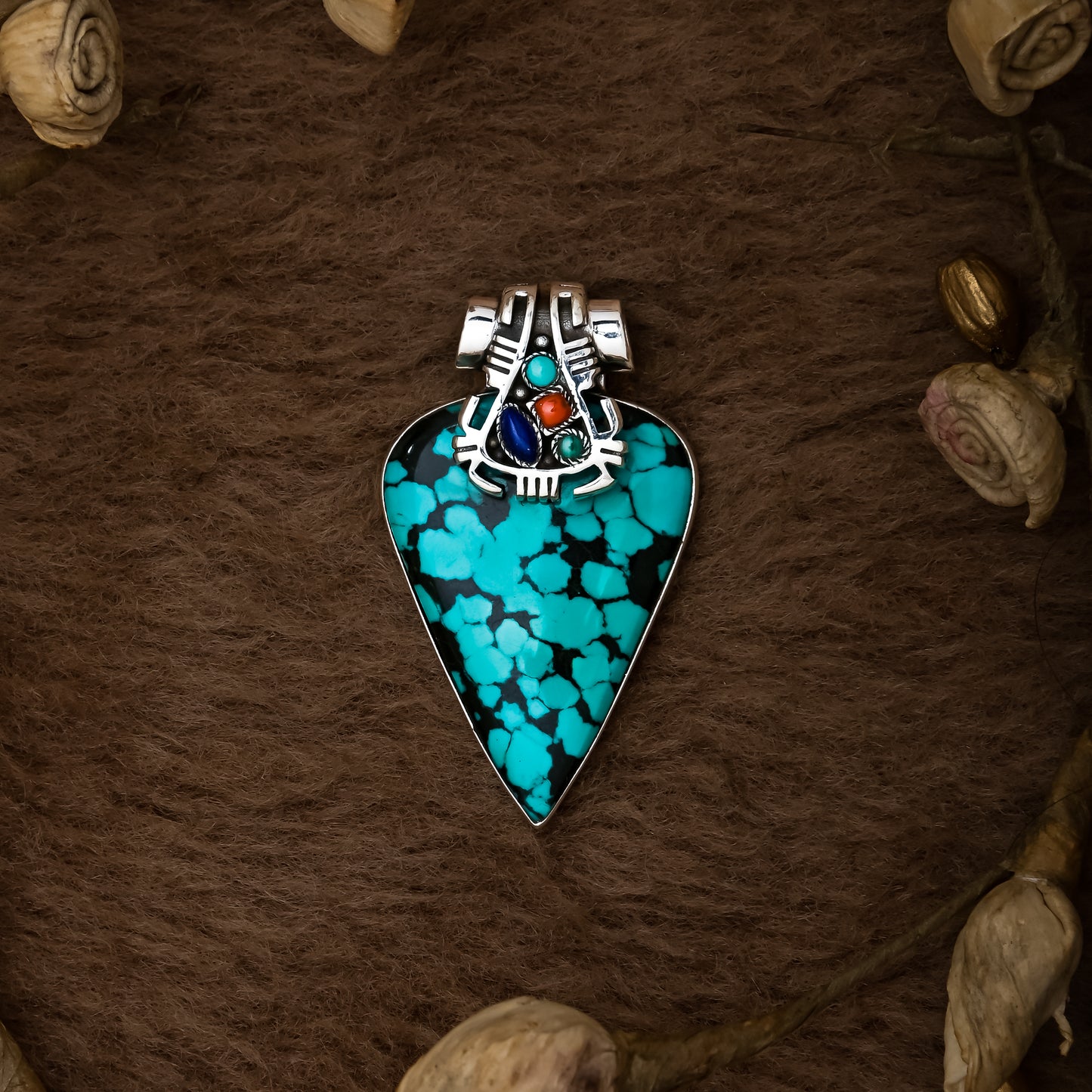 Indonesian Style Turquoise Pendant