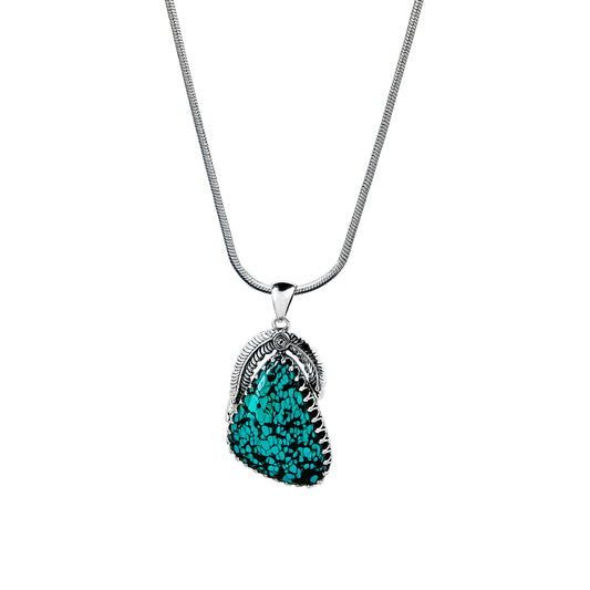 Turquoise Leaf Pendant