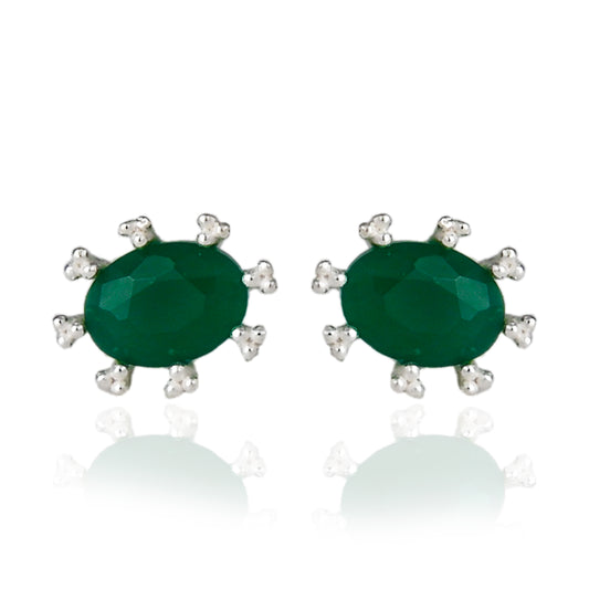 Oval Ear Studs