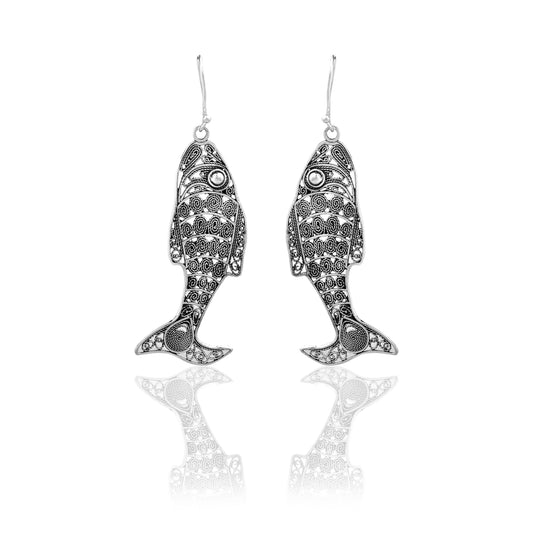 Filigree Fish Earrings