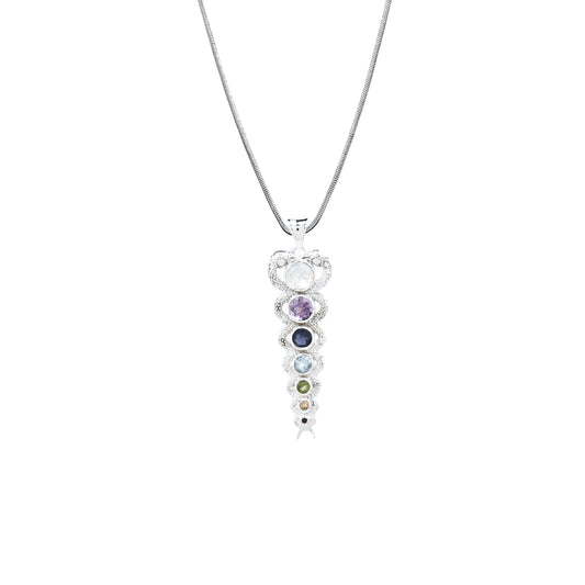 Entwined Snake Chakra Pendant