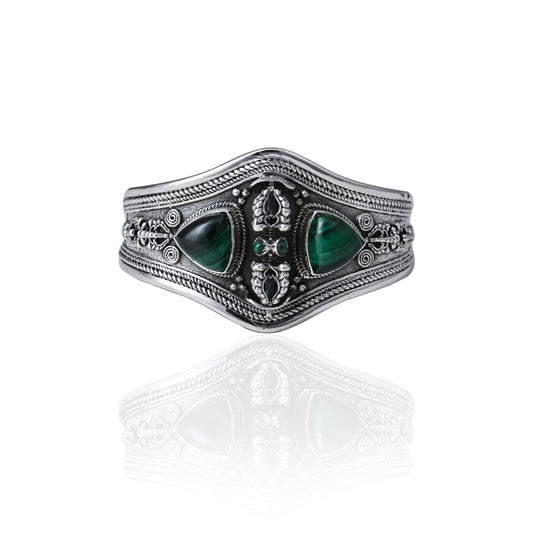 Revolving Tibetan Dorje Cuff Bangle