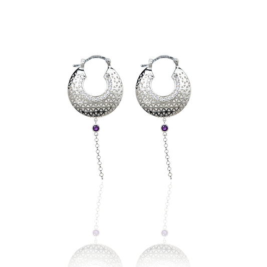 Flower Of Life Ear Hoops