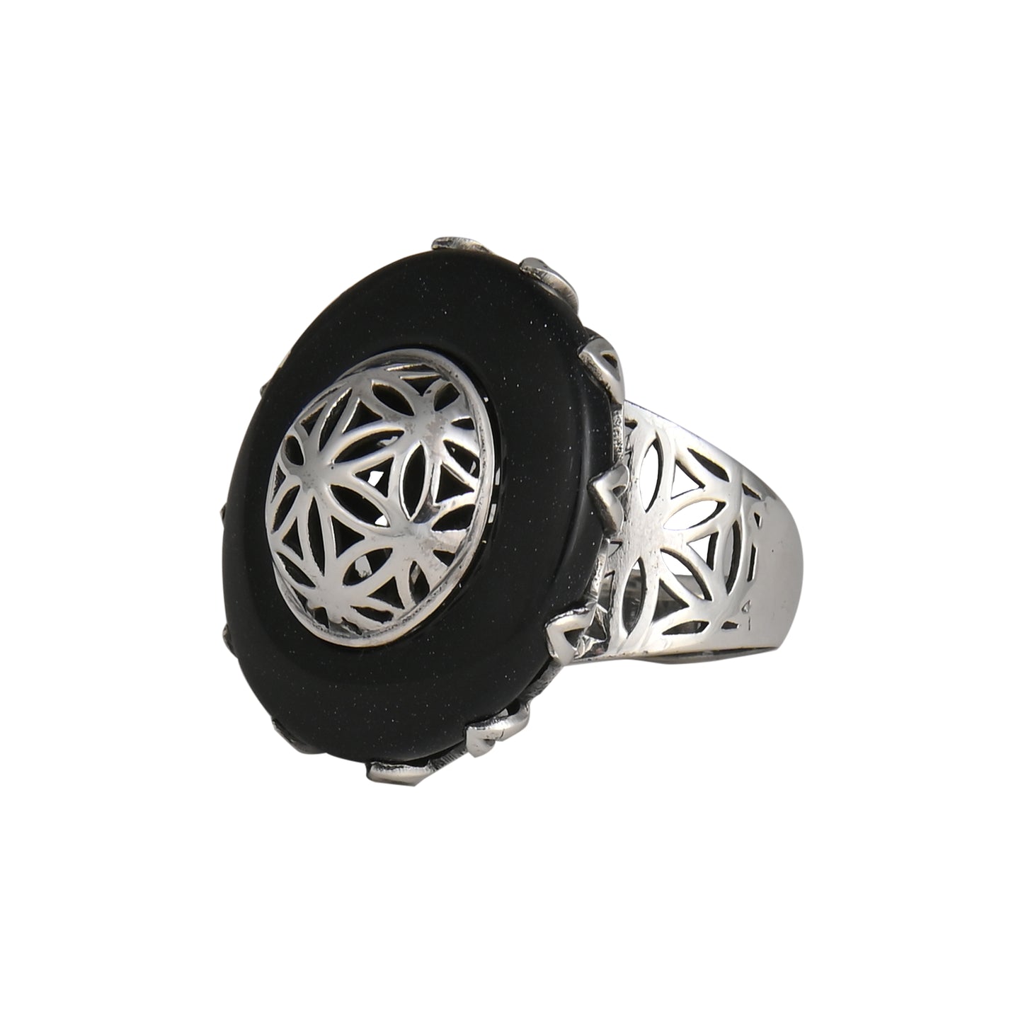 Flower Of Life Cocktail Ring