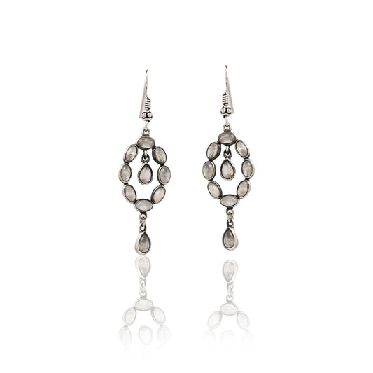 Dangling Labradorite Earrings