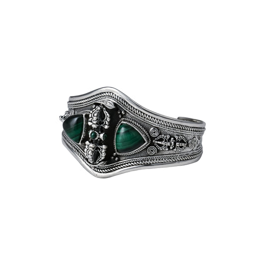 Revolving Tibetan Dorje Cuff Bangle