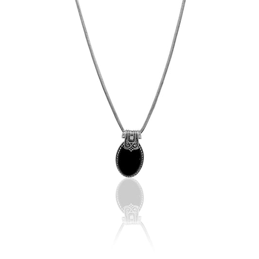Indonesian Style Oval Pendant