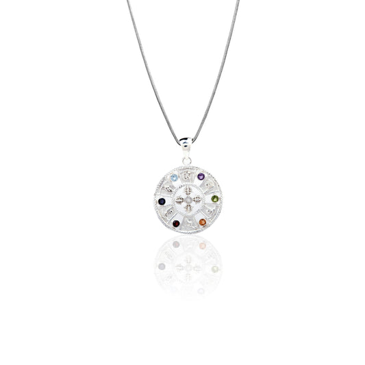 Om Mani Padme Hum Chakra Pendant