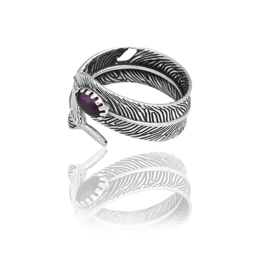 Adjustable Feather Ring