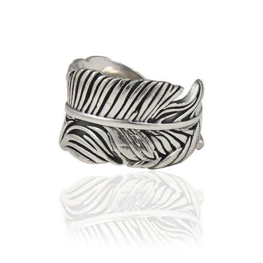 Adjustable Feather Ring