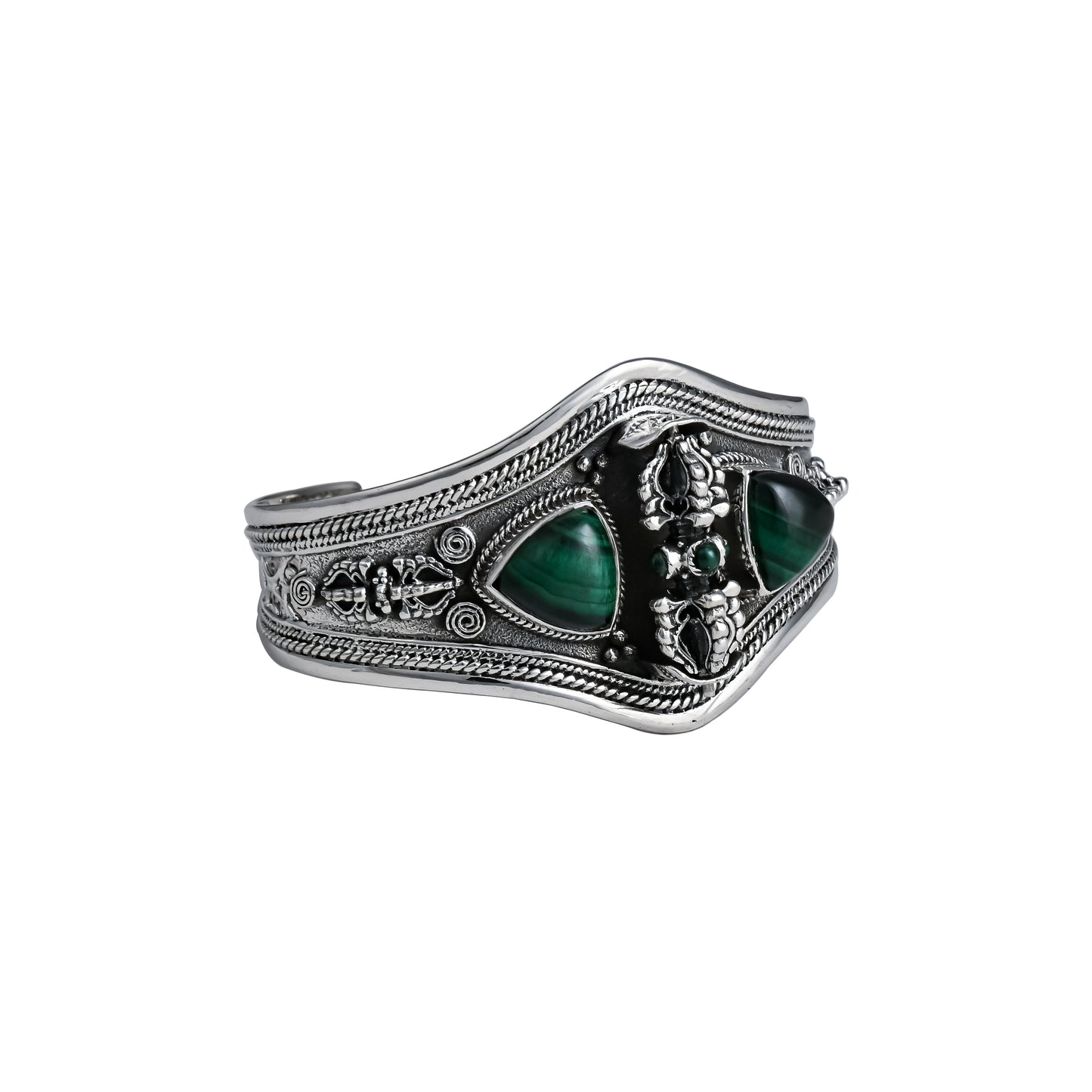 Revolving Tibetan Dorje Cuff Bangle