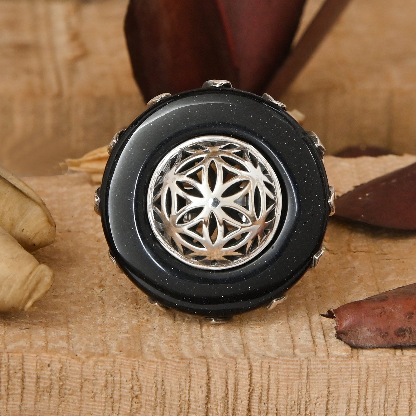 Flower Of Life Cocktail Ring